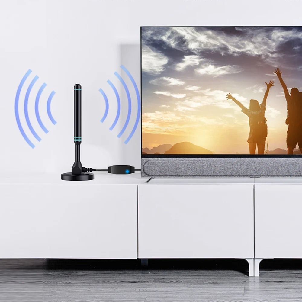 SygNarci 4K Indoor TV Aerial with 30dB Signal Amplifier