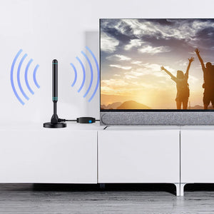 SygNarci 4K Indoor TV Aerial with 30dB Signal Amplifier