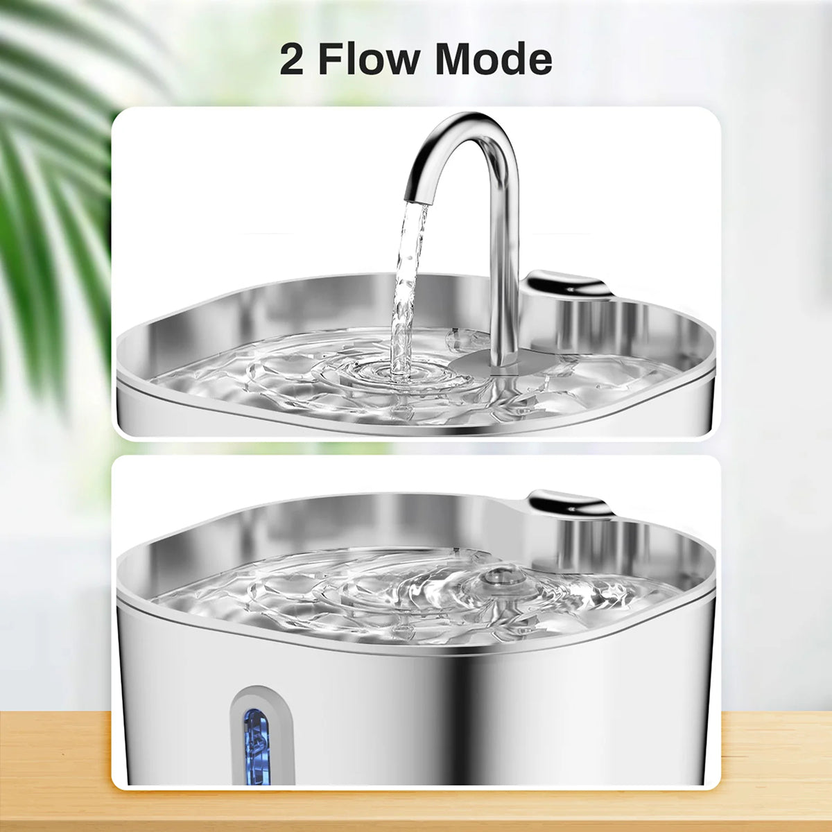 PurriVax Stainless Steel Cat Drinking Fountain 2.2L