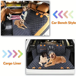 TuffieTail 3-in-1 Waterproof Dog Car Seat Cover