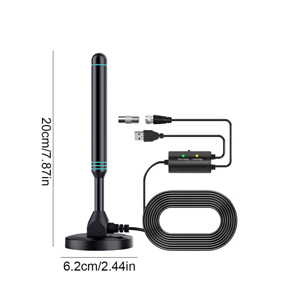 SygNarci 4K Indoor TV Aerial with 30dB Signal Amplifier