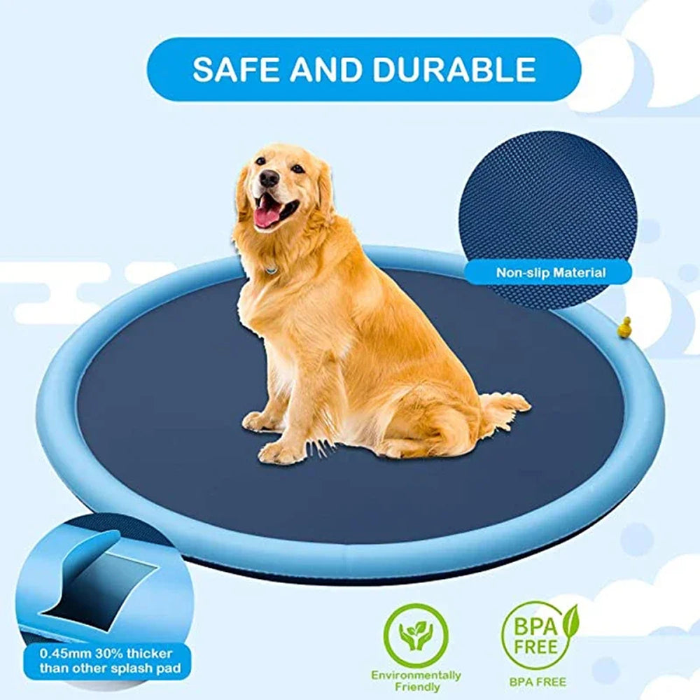 WoofiPool Dog Swimming Pool | Outdoor Sprinkler Splash Pad