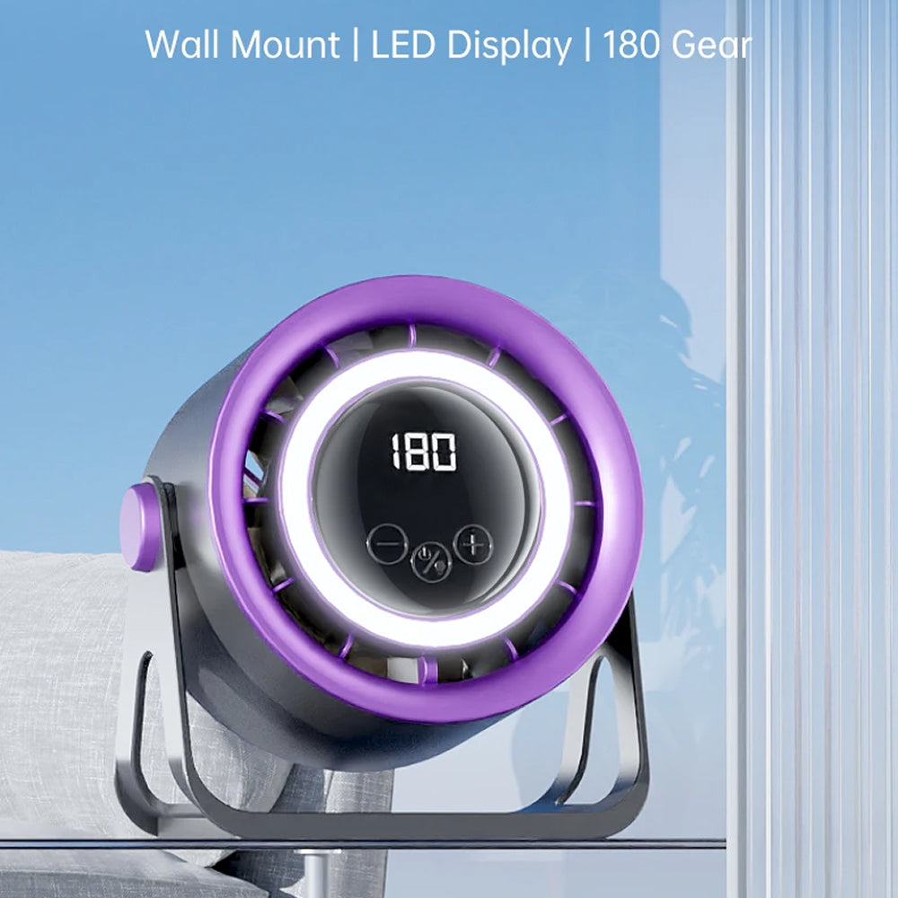 MinyKool Bladeless Quiet Desk Fan with 180 Speed Levels