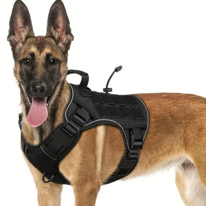 FangRidox Tactical No-Pull Dog Harness for Medium Large Dogs