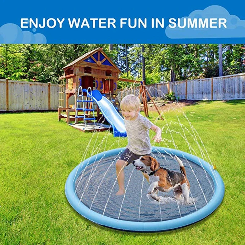 WoofiPool Dog Swimming Pool | Outdoor Sprinkler Splash Pad