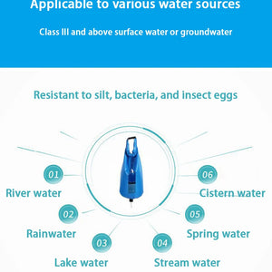 PureDropy Portable 10L Gravity Water Filter for Camping & Hiking UK