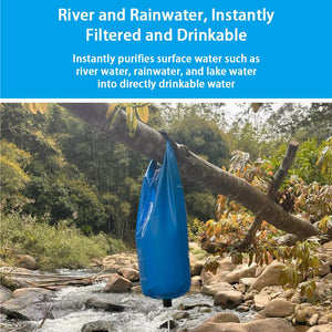 PureDropy Portable 10L Gravity Water Filter for Camping & Hiking UK