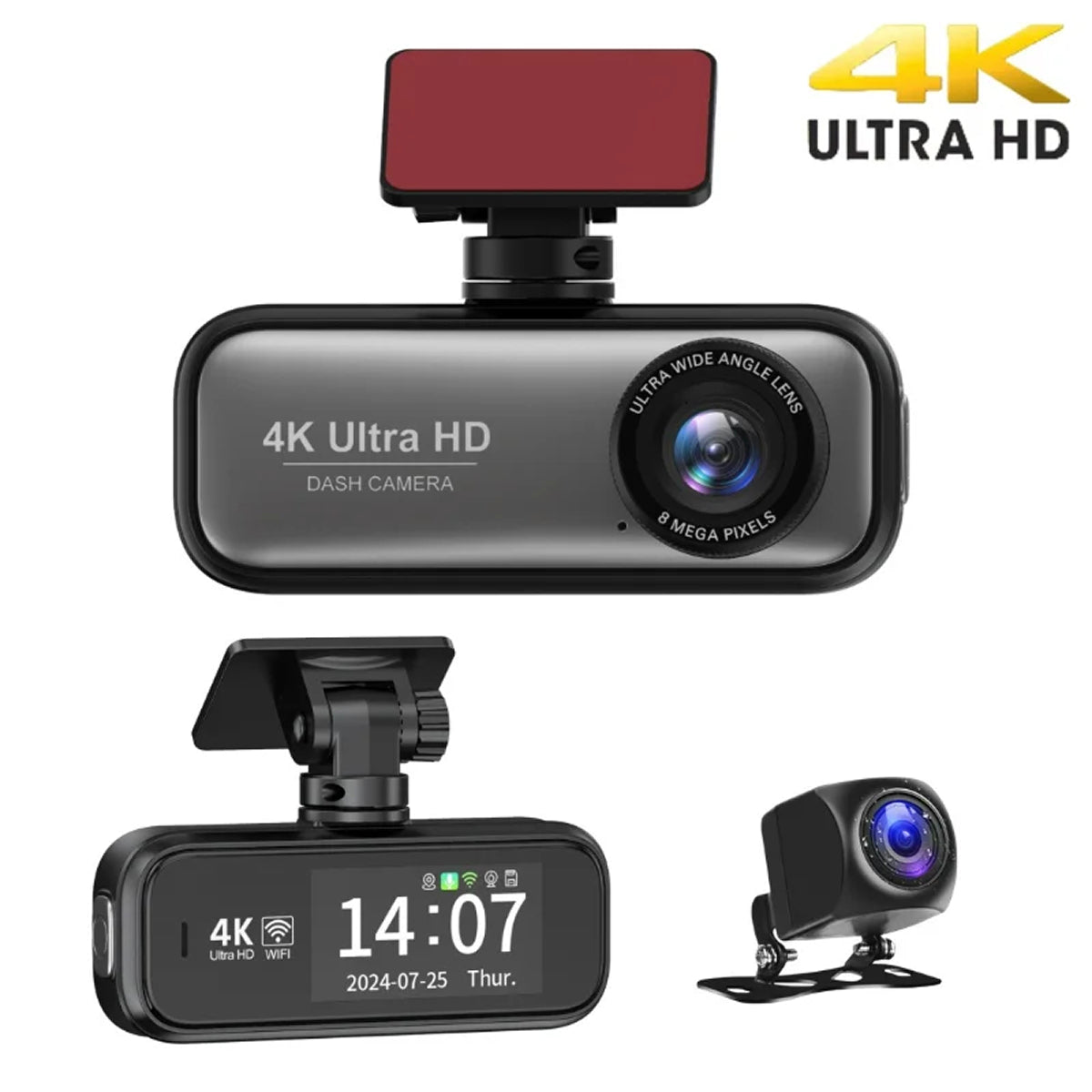 DashyLynk 4K Wireless Dashcam with Rear Camera & WiFi UK