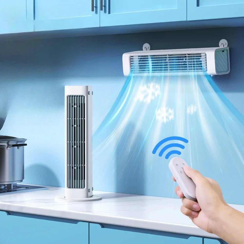 AeroPuri Portable Bladeless Tower Fan with 4000mAh Battery