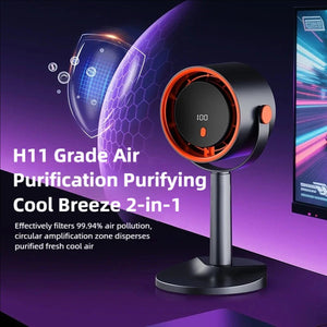 AirieNes Bladeless Fan with H11 HEPA Air Purifier