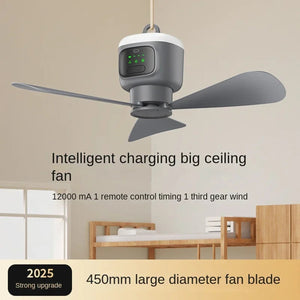 AiryCeil Portable Wireless Ceiling Fan for Camping & Home
