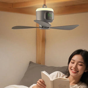 AiryCeil Portable Wireless Ceiling Fan for Camping & Home