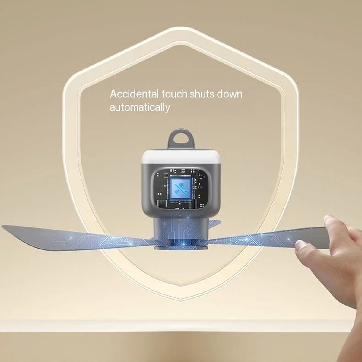 AiryCeil Portable Wireless Ceiling Fan for Camping & Home