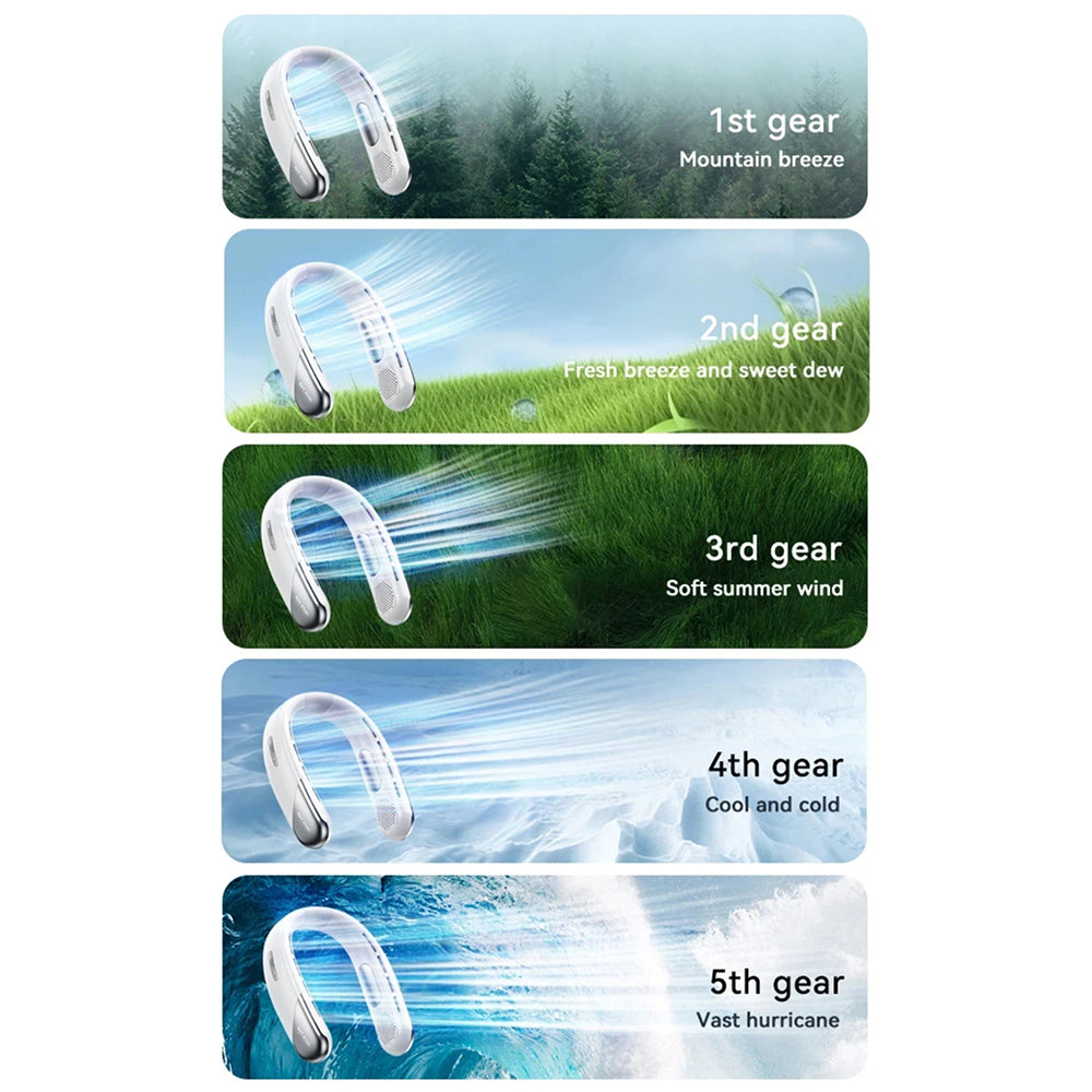 AuraIcyy Neck Fan with TEC Ice Cooling Technology