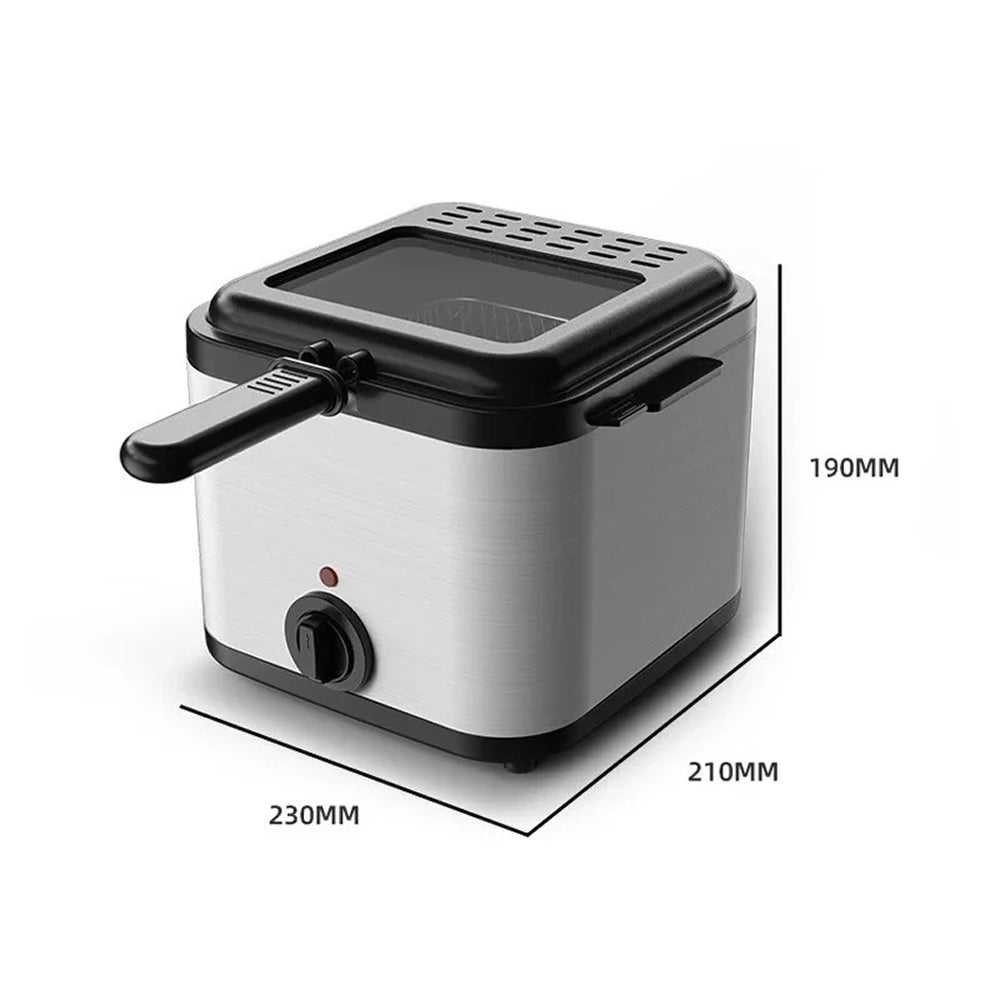 CryspiPro 2.5L Deep Fat Fryer with 1000W Fast Frying & Triple Safety