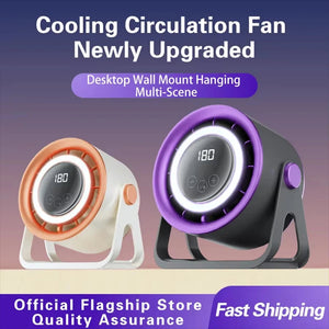 MinyKool Bladeless Quiet Desk Fan with 180 Speed Levels