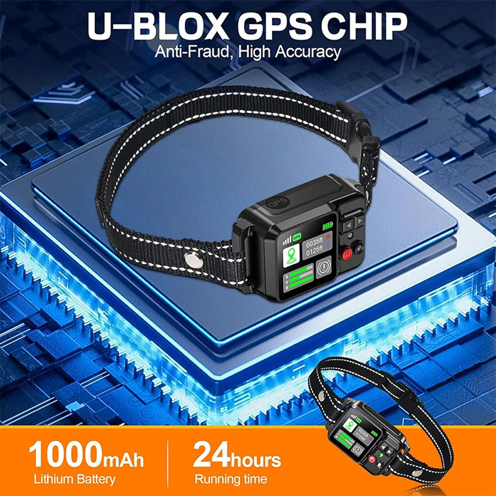 Barkadex GPS Wireless Dog Fence Collar - No Wires or Subscription