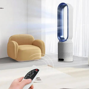 CoolLyxi Bladeless Tower Fan UK - Safe & Quiet Cooling
