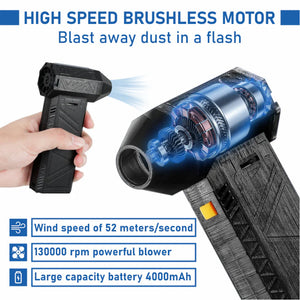 BlitzAire Cordless Car Dryer Blower 130,000 RPM