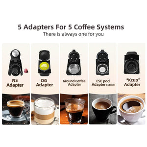 BrewNexi 5-in-1 Automatic Coffee Machine with 20-Bar Pressure