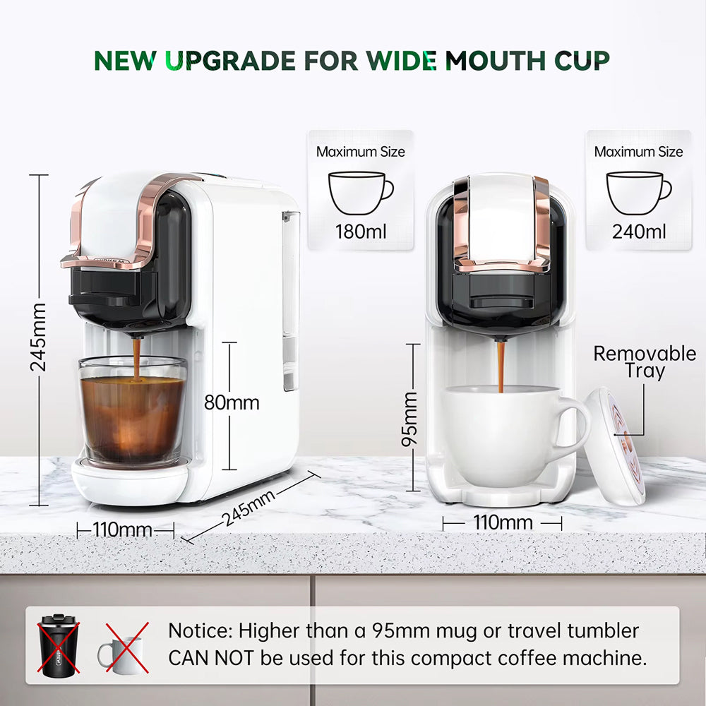 BrewNexi 5-in-1 Automatic Coffee Machine with 20-Bar Pressure