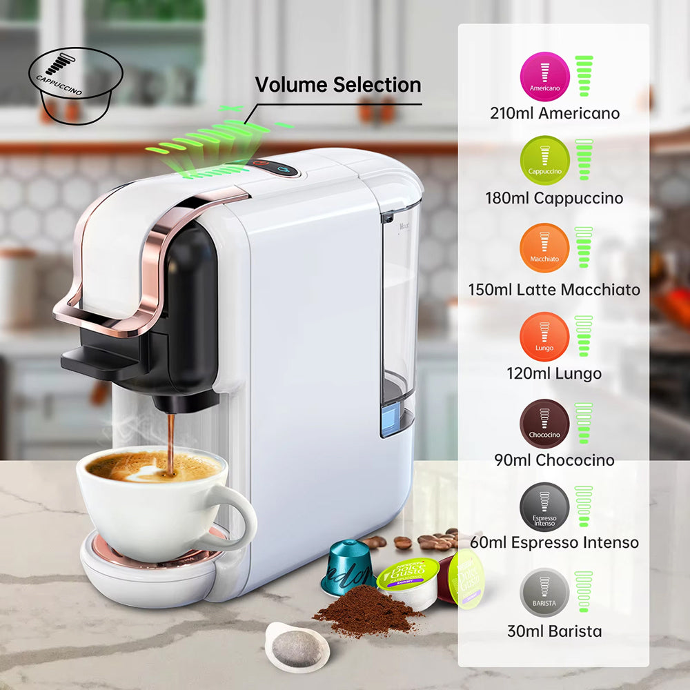 BrewNexi 5-in-1 Automatic Coffee Machine with 20-Bar Pressure