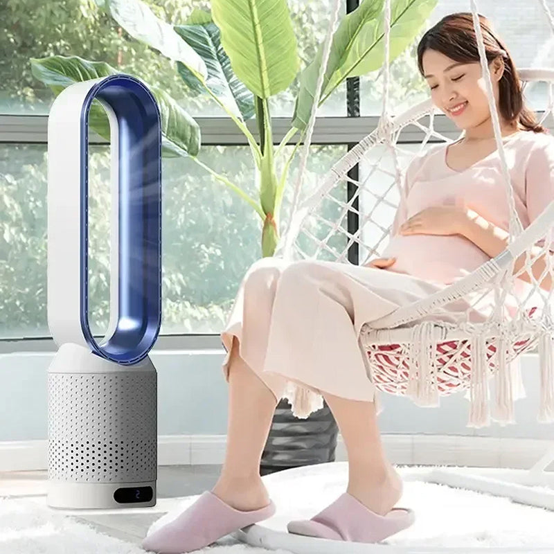 CoolLyxi Bladeless Tower Fan UK - Safe & Quiet Cooling