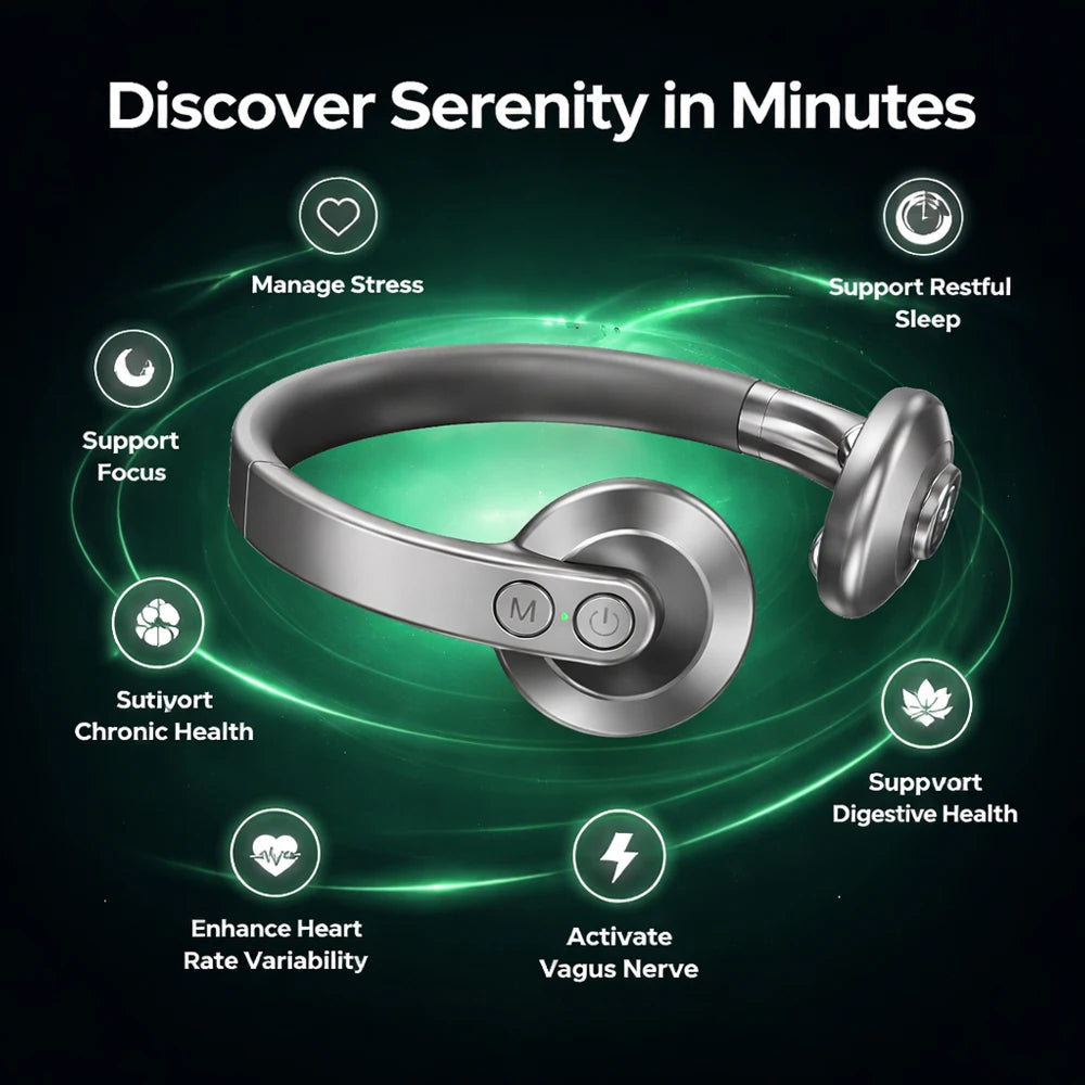 CalyxToni Wearable Vagus Nerve Stimulator for Stress & Sleep Relief