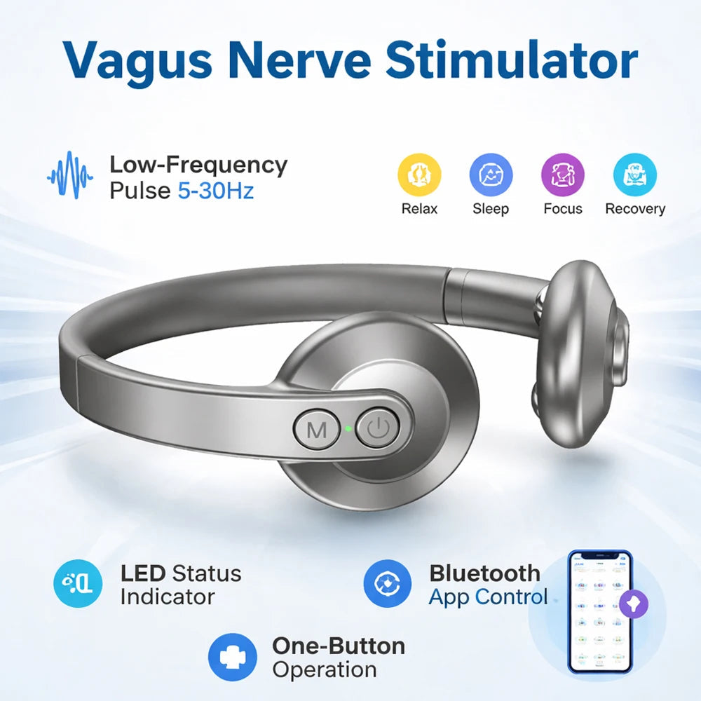 CalyxToni Wearable Vagus Nerve Stimulator for Stress & Sleep Relief