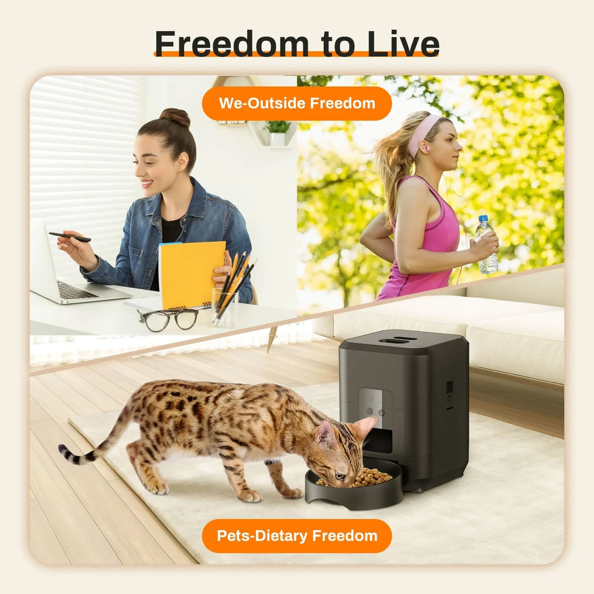ChowiPaw Smart Automatic Pet Feeder with WiFi App Control