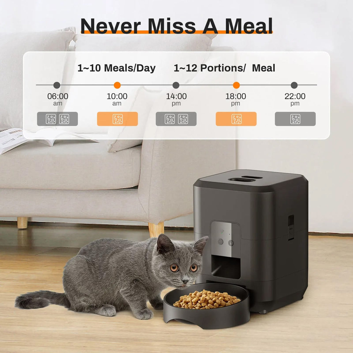 ChowiPaw Smart Automatic Pet Feeder with WiFi App Control