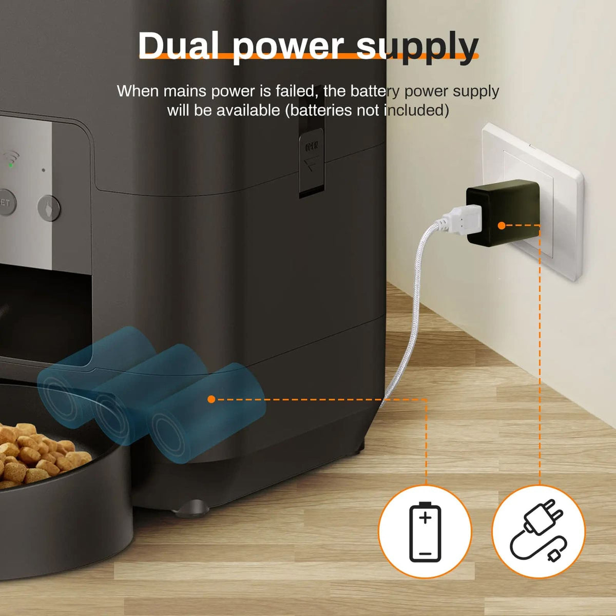 ChowiPaw Smart Automatic Pet Feeder with WiFi App Control