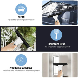 ClearVynu Cordless Window Vacuum Cleaner | Streak-Free Glass & Tile Cleaning UK