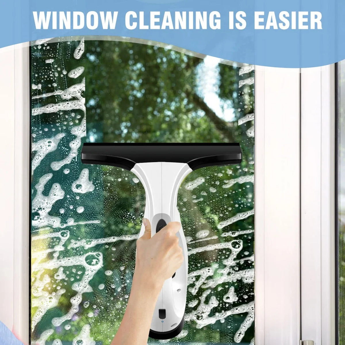 ClearVynu Cordless Window Vacuum Cleaner | Streak-Free Glass & Tile Cleaning UK