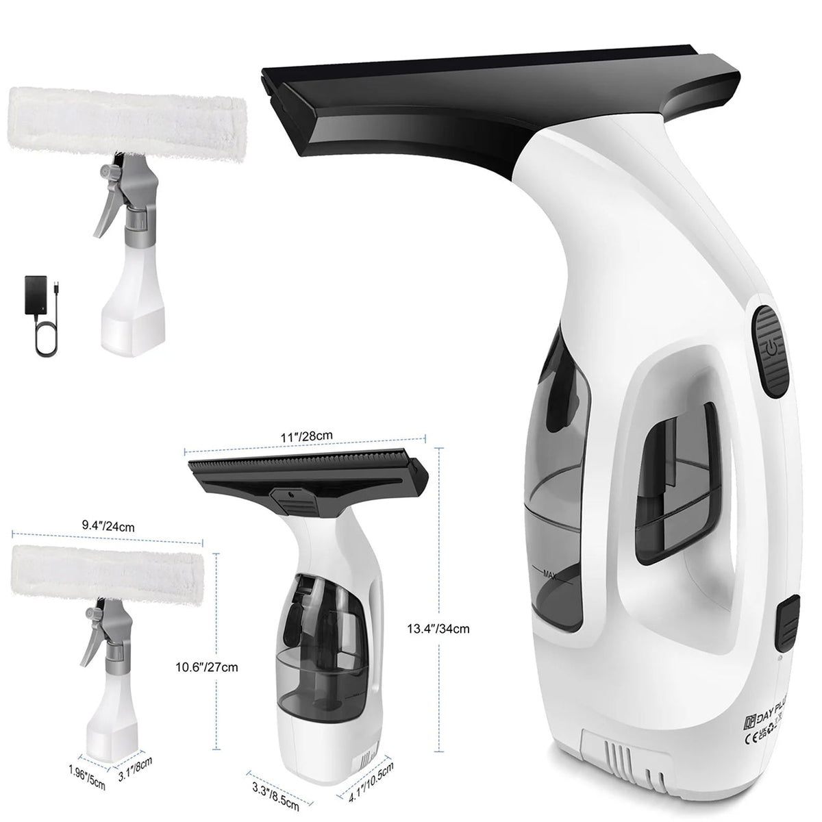 ClearVynu Cordless Window Vacuum Cleaner | Streak-Free Glass & Tile Cleaning UK