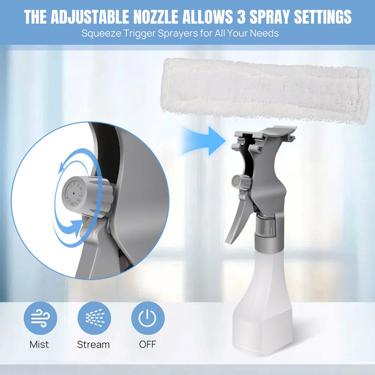 ClearVynu Cordless Window Vacuum Cleaner | Streak-Free Glass & Tile Cleaning UK