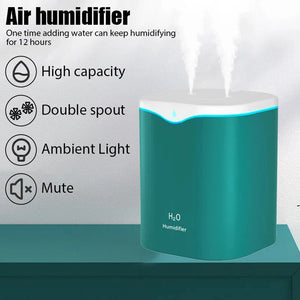 ClouDiaxi 2L Silent Cool Mist Humidifier with Dual Nozzle