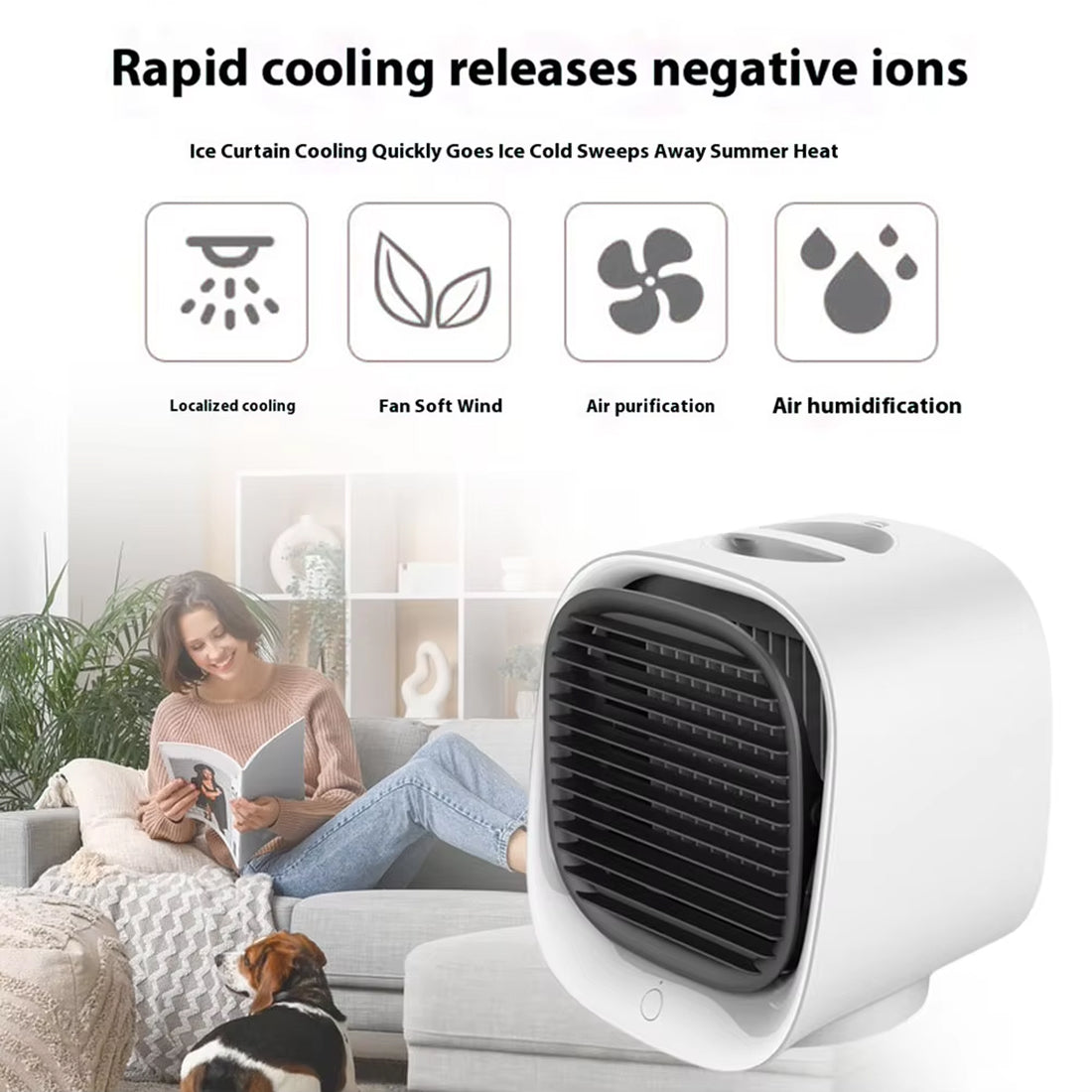 Coolevax Portable Personal Air Conditioner with Insta-Cool™ Tech