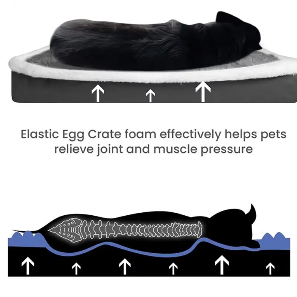 CushyWofie Orthopaedic Dog Bed for Joint Support UK