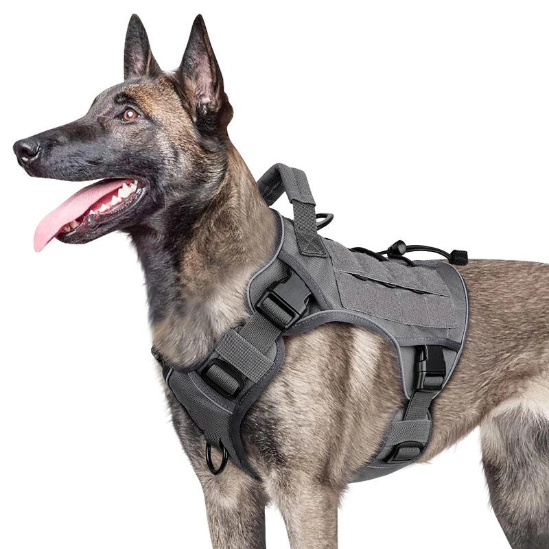 FangRidox Tactical No-Pull Dog Harness for Medium Large Dogs