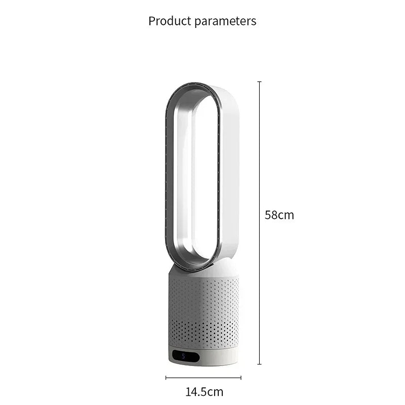 CoolLyxi Bladeless Fan with Air Purification for UK Homes