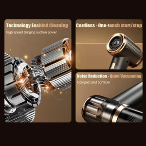 DashiDust 5-in-1 Car Vacuum Cleaner | 45000Pa Cordless Suction
