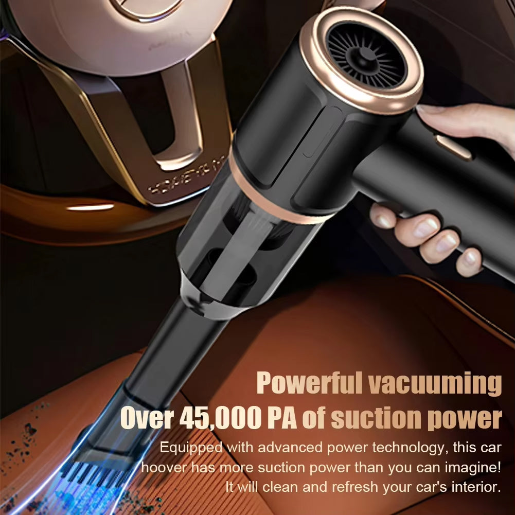 DashiDust 5-in-1 Car Vacuum Cleaner | 45000Pa Cordless Suction
