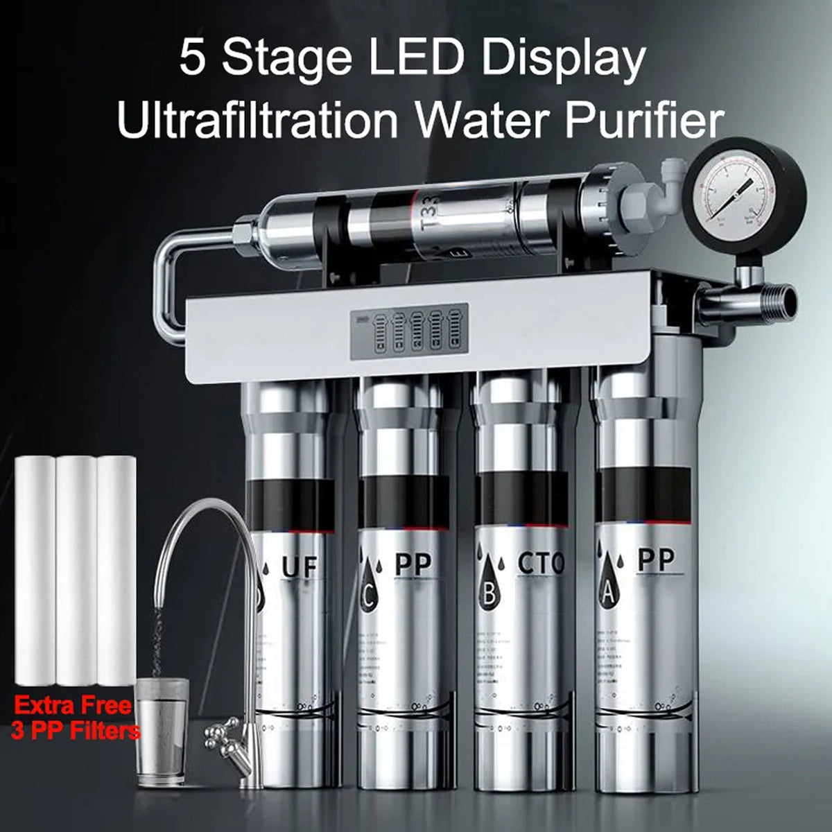 DripiSeal 5-Stage Under Sink Water Filtration System