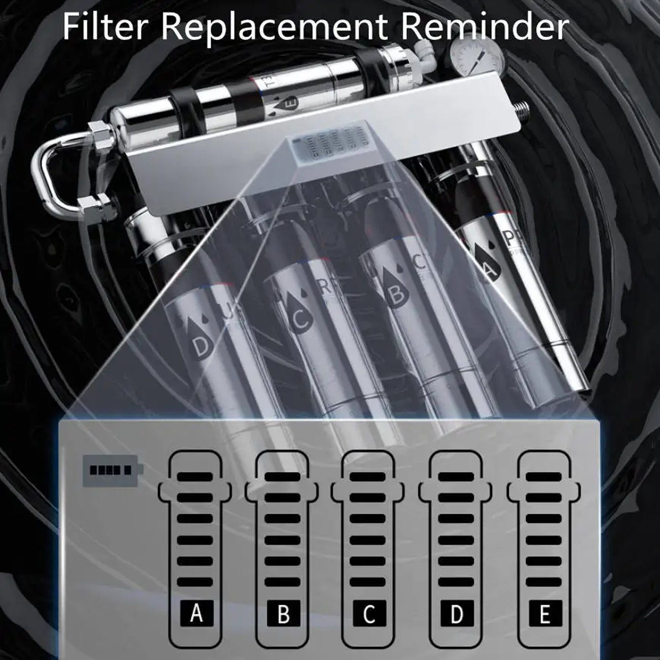 DripiSeal 5-Stage Under Sink Water Filtration System