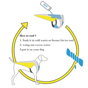 Drupiolaf Dog Cooling Vest - Water-Activated Pet Cooling Support