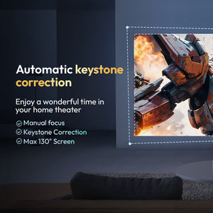 DuskiCast Smart Android Projector for Outdoor Movies & Daylight