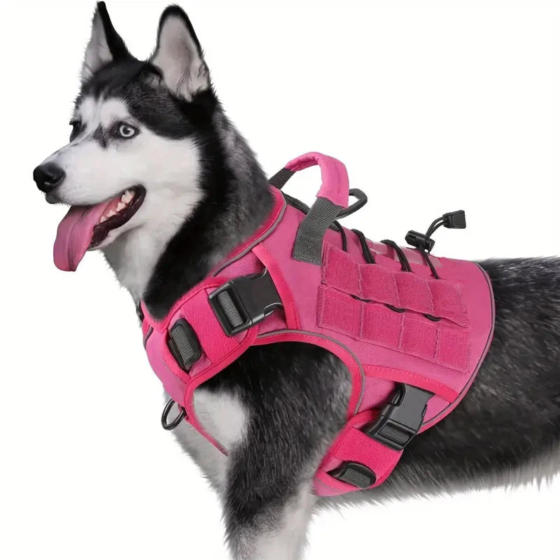 FangRidox Tactical No-Pull Dog Harness for Medium Large Dogs