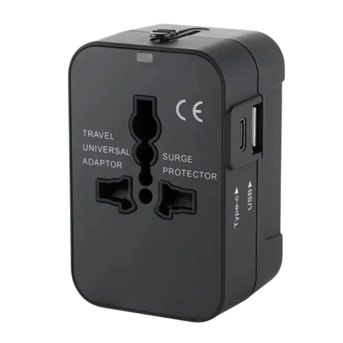 PlugonGo All-in-One Universal Travel Plug Adapter with Dual USB Ports