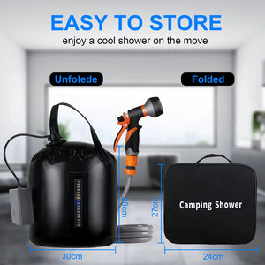 ClinyShowe Rechargeable Portable Camping Shower | Outdoor & Pet Wash